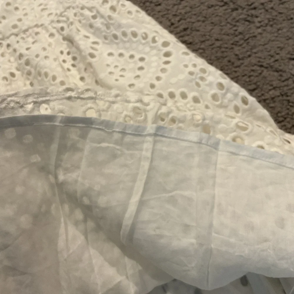 Tuckernuck Abigail White Eyelet Tunic Mini Dress Easter Party sz Small, Lk New - Picture 6 of 6